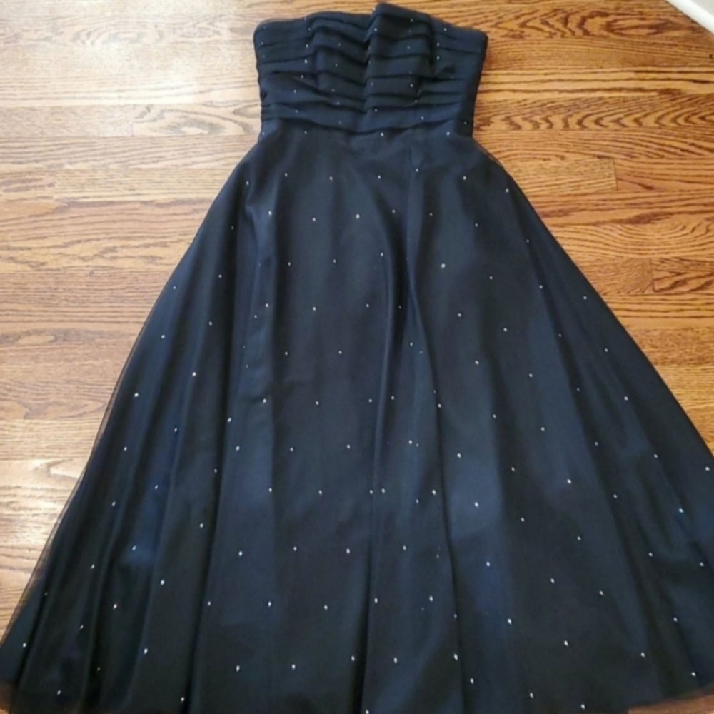 Ankle length beautiful black dress